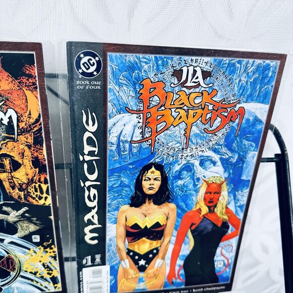 JLA Black Baptism 1-4 & Justice Leagues 1-6 Lot Arkham Aliens Atlantis Amazons - Picture 3 of 9